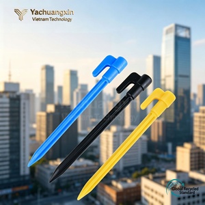 Piquet de tente en plastique jaune de 13 pouces de longueur pour le camping en plein air, utilisation toutes saisons - Product Image 5