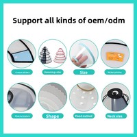 Collier Élisabéthain Transparent pour Animaux de Compagnie en Gros, Faible MOQ, Réglable avec Velcro, Anti-Léchage, pour la Récupération des Plaies, pour Chats et Petits Chiens, OEM