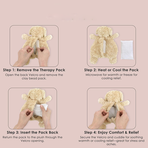 ASTM <span class=keywords><strong>Licorne</strong></span> rose assise Jouet en peluche micro-ondable Cadeau chaud pour enfants et adultes Soulagement du stress en peluche <span class=keywords><strong>Licorne</strong></span> - Product Image 3