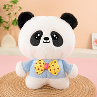 Peluche Panda en Tissu Doux Bleu de 8 Pouces pour Machine à Pinces, Idéale pour Zones de Divertissement en Centre Commercial, Cadeau ou Jouet pour Petites Commandes