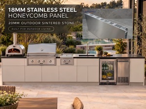 <span class=keywords><strong>Cuisine</strong></span> barbecue extérieure  et station de grill pour villas Four électrique encastré sur mesure et gril en acier inoxydable - Product Image 4