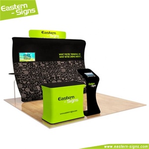Diseño personalizado de tela de impresión de publicidad plegable exposición cabina contratista - Product Image 1