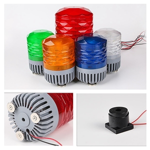 DC12V-24V công nghiệp đèn hiệu quay vòng báo động xoay nhấp nháy LED cảnh báo ánh sáng với buzzer còi Loud <span class=keywords><strong>Strobe</strong></span> sounder - Product Image 6