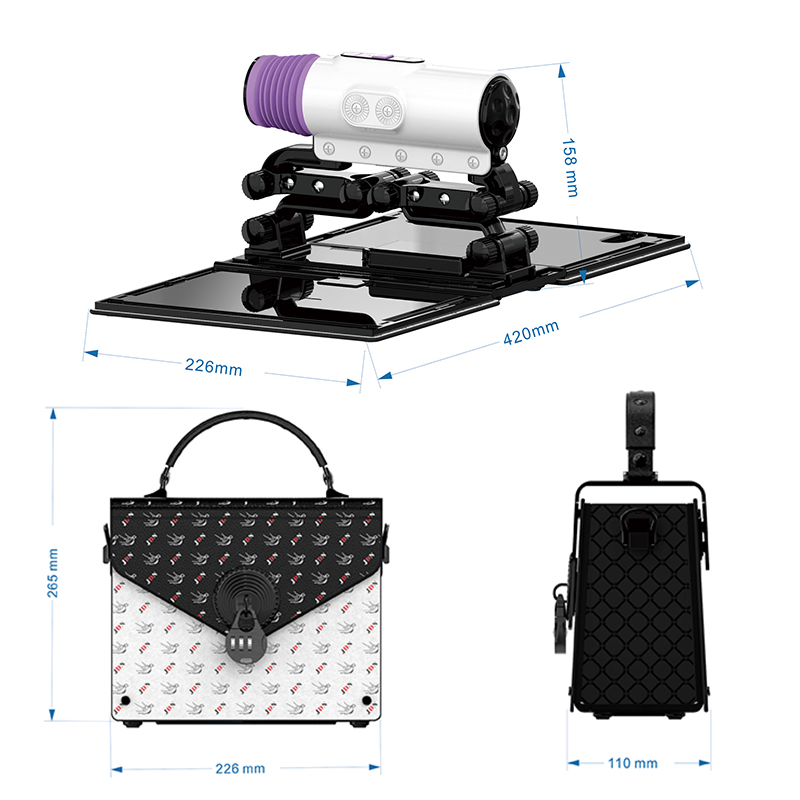 X7 Mini Bag Vibrating Dildo Machine for Women
