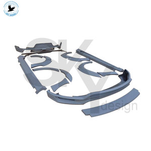 Kit de carrocería de accesorios de coche de buena calidad para Porsche <span class=keywords><strong>Macan</strong></span>, difusor trasero de labio delantero, faldones laterales, alerón trasero estilo HM - Product Image 6
