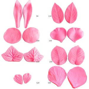 assorted rose lily Petal Silicone Molds for Fondant Cake Moulds for Sugar craft Petal Flower Cutter mold Tools