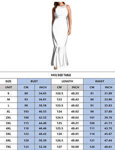 批发波利尼西亚部落露背无袖小号美人鱼连衣裙鱼尾长马克西晚礼服定制岛裙 - Product Image 6