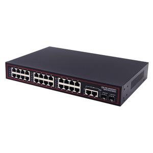 260W masaüstü 24 + 2 + 2 100Mbps 2 SFP SFP Gigabit halka CCTV 24 Port ağ POE anahtarları Ethernet POE anahtarı - Product Image 3
