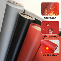 Tissu en fibre de verre enduit de caoutchouc haute température industriel, certifié UL94-V0 180 pour couverture de soudage anti-feu et anti-fumée