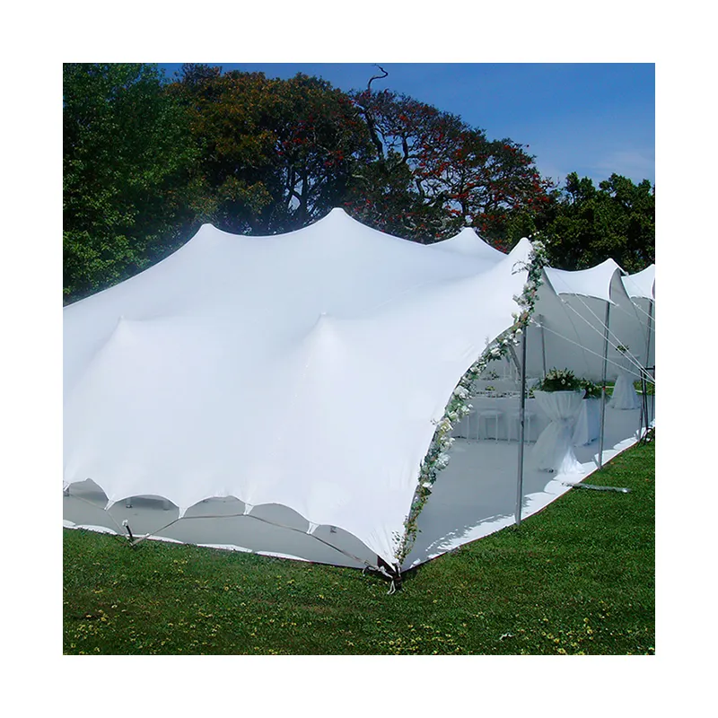 Tende da sposa elasticizzate per eventi all'aperto a 2 strati di alta qualità in vendita, tenda per feste