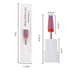 Broca de carburo de tungsteno ligera 5 en 1 con acabado de color XF-XC para máquina pulidora de <span class=keywords><strong>uñas</strong></span> eléctrica bidireccional - Product Image 5