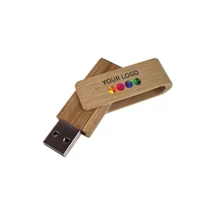 Memoria USB Twister Eco de bambú, dispositivos sostenibles - Product Image 1