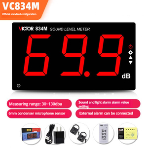 Sonmètre domestique VICTOR VC824 - Détecteur <span class=keywords><strong>de</strong></span> décibels - Testeur <span class=keywords><strong>de</strong></span> son - Product Image 5