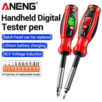 Destornillador Digital Inteligente ANENG B21 con Detector de Voltaje, Detección de Cable Neutro y Fase NCV, 11 en 1 con Puntas Intercambiables Recargables