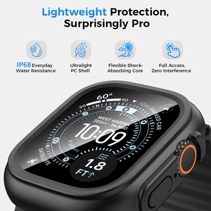 Protector de Pantalla Personalizado para Reloj Inteligente <span class=keywords><strong>Apple</strong></span> Watch Ultra 4 de 49 mm, Resistente al Agua, con Recubrimiento Electrolítico de <span class=keywords><strong>PC</strong></span>, Protector de Pantalla Completo - Product Image 3