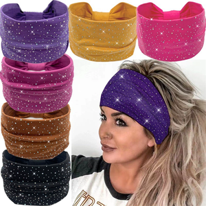 Nuevo Estilo de Turbante con Lentejuelas, Pañuelo para la Cabeza con Nudo, de Poliéster, para el Cuidado del Cabello, de Lujo para Mujer - Product Image 1