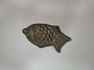 골동품 스타일 푸른 고래 차 애완 동물 해양 생물 황동 휴대용 수집 가능한 금도금 금속 크로스 보더 조각 천사 테마 - Product Image 4