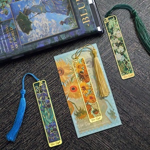 Marcapáginas Creativos Retro de Metal con Diseño Floral, Marcapáginas de Lujo Personalizados al por Mayor con Borla para Amantes de los Libros - Product Image 4