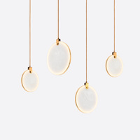 Lustre en marbre Lampe de chevet en cuivre Lustre de porche de bar design