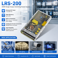 LRS-200-48 211.2W 48V 4.4A Tek Çıkışlı Anahtarlamalı Güç Kaynağı AC 110V 220V LED Ekran için Seçilebilir