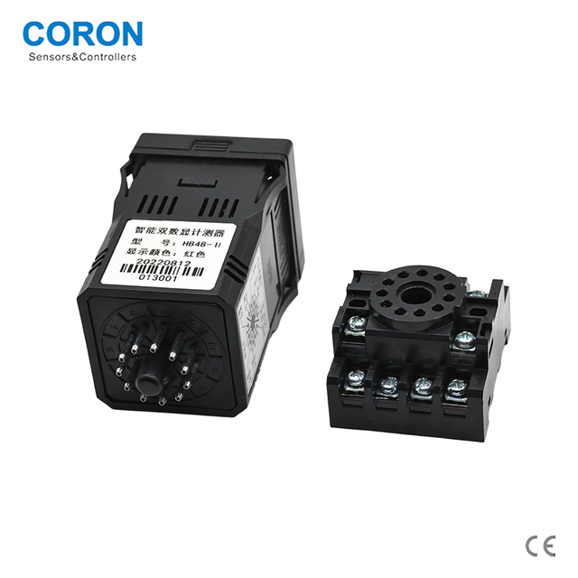 CORON HZ Series Multi-Function Counter/Length Meter/Batch Controller 4/6/8-Digit Display Counting 12V/24V SSR/Logic/Relay Output