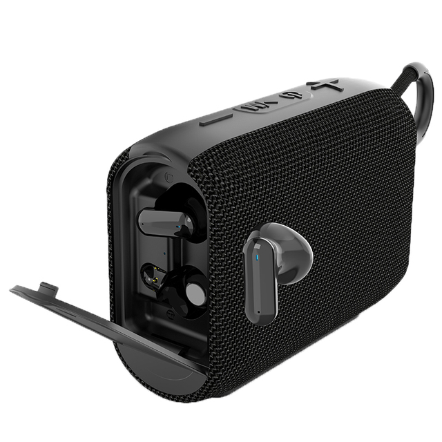 Cost Effective Wireless for 5.0 2in1 Earbuds & Touch Speaker Mini Portable Outdoor Party Audio Large Volume with Handle