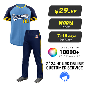 Set di Uniformi da Baseball Traspiranti di Alta Qualità, Taglie Forti, Completamente Personalizzabili e Pronte all'Uso per Singoli e Squadre - Product Image 2
