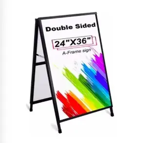 Outdoor Ein Rahmen Sandwich Boards einsetzbar Cor flute Zeichen a1 Klappbare Poster Board Ständer Display Ständer