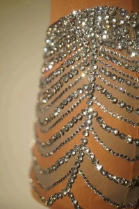 <span class=keywords><strong>Robe</strong></span> de soirée élégante et sexy sans manches en mousseline de soie, coupe trapèze, longueur mi-longue, nouvelle sortie, performances scéniques, <span class=keywords><strong>robe</strong></span> de fête, club - Product Image 6