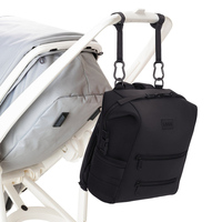 Sac à dos de voyage pour couches de bébé avec logo personnalisé, imperméable, doublure en néoprène, fermeture éclair, sac à couches de voyage pour bébé