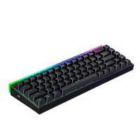 Clavier mécanique filaire USB K68pro, séparation des câbles, clavier personnalisé, boîte lumineuse néon, touches complètes sans conflit, échange à chaud