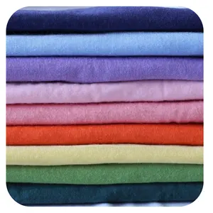 Factory Price 100% Polyester 32S Spun Single Jersey Fabric Cotton-like Polyester Fabric For T-shirts