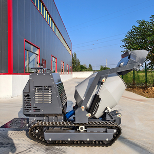 Pengiriman Gratis Mini <span class=keywords><strong>Concrete</strong></span> Mixer Dumper Pump Motor Hidrostatis Beroda Rantai 2M/Jam Efisiensi Tinggi Bersertifikasi AIDE CE EURO5 15kW - Product Image 4