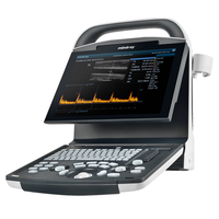 Ecógrafo Portátil Mindray DP10 Veterinario en Blanco y Negro, Sistema de Diagnóstico por Imágenes con una Sonda Microconvexa para Clínica Veterinaria y Hospital