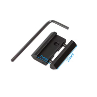 Adaptador Mini de 11 mm a 20 mm, con Resorte, de Aleación de Aluminio Ligero, para Deportes al Aire Libre, Equipo Óptico, Clip Convertidor de 25 mm