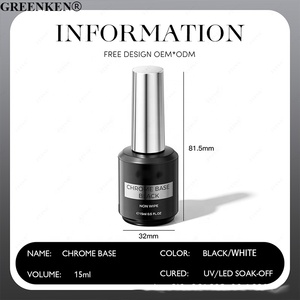 Une étape miroir effet chromé longue durée non essuyable <span class=keywords><strong>UV</strong></span> LED Logo personnalisé <span class=keywords><strong>utilisation</strong></span> en salon Gel Nail <span class=keywords><strong>Base</strong></span> <span class=keywords><strong>Coat</strong></span> - Product Image 6