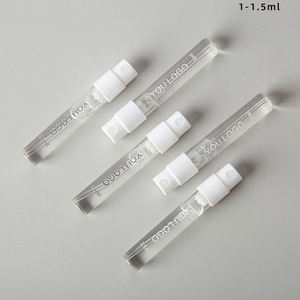 Мини-парфюмерный стеклянный флакон с белым распылителем-1 мл и 1,5 мл - Product Image 2