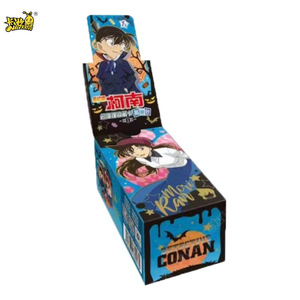 Cartes de jeu d'anime japonais Kayou <span class=keywords><strong>Detective</strong></span> <span class=keywords><strong>Conan</strong></span> Gold Wind Diamond Flash Bronzing Collection Flash 36 boîtes CaseClosed - Product Image 1