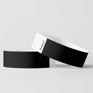 Tear Resistant Tyvek Paper Bracelets Custom Logo Personalized Lightweight Promotion Tyvek Wristband