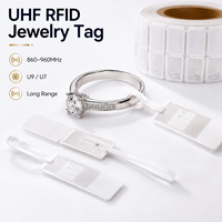 Etiqueta RFID UHF para Joyería 860-960MHz UCODE9, Mini Etiqueta Imprimible Anti-Robo para Gestión de Inventario en Joyerías y Seguimiento de Ventas