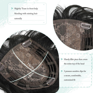 Parrucca da <span class=keywords><strong>donna</strong></span> corta in fibra sintetica naturale per uso quotidiano, con toppe rimovibili, all'ingrosso dal produttore - Product Image 4