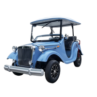 Nuevo Diseño de Autobús Turístico Eléctrico de Lujo de 5 Plazas, Estilo Vintage, con Velocidad de 30 km/h y Batería de Litio para Uso en Hoteles y Resorts