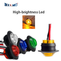 Hilom Vente Flash : Feux de gabarit latéraux LED ronds de 3/4 pouces 12V avec garantie de 365 jours pour remorque de bateau