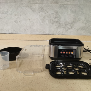 Nouveau design 2026, cuiseur à œufs électrique intelligent à affichage couleur, capacité de 6 œufs, forme carrée, pour œufs à la coque, semi-liquides ou durs - Product Image 3