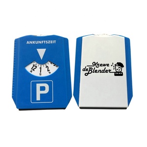 Kunden spezifischer Multifunktions-3-in-1-Parktimer aus Kunststoff, blaue Parkscheibe mit Eiskra tzer - Product Image 3