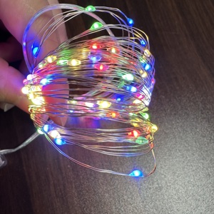 1m 2M 3m Cổ Tích chuỗi đèn <span class=keywords><strong>flash</strong></span> mini LED Đồng ánh sáng đầy sao cho đám cưới giáng sinh bao bì trang trí pin Powered - Product Image 2
