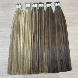 Capelli Brasiliani di Visone, Capelli Umani Colore Piano, Megahair, Capelli Naturali con Estensioni di Diversi Colori - Product Image 4