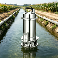 Pompe submersible pour eaux usées en acier inoxydable estampé WQ(D)-SC 304, Fournisseur mondial pour expositions, Raccord fileté BSP