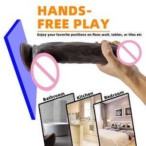 Dildo de dragon artificiel réaliste en gros - Pénis extra large de 12 pouces, doux, avec base à ventouse puissante, sextoy mains libres pour <span class=keywords><strong>femme</strong></span> - Product Image 3