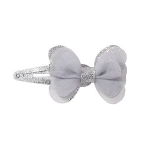 Barrettes à cheveux en tissu à motif de dessin animé avec nœud scintillant pour filles, cadeau de fête pour enfants, accessoires pour cheveux - Product Image 2